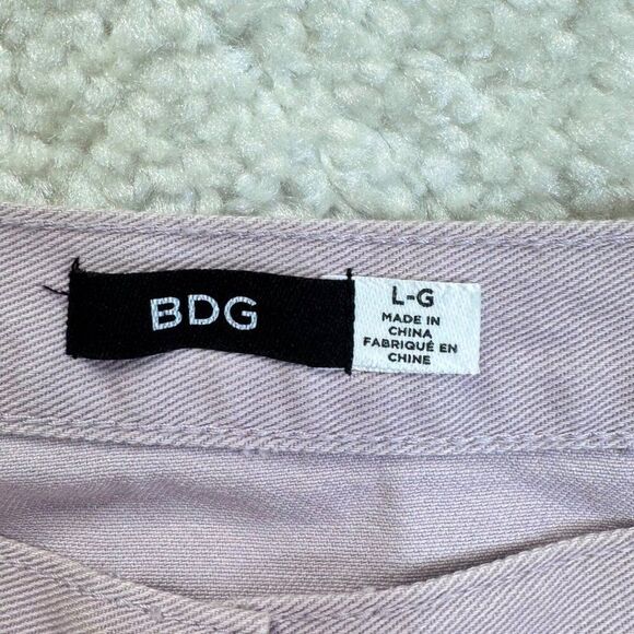 BDG Urban Outfitters Button Down A-line Twill Skirt Lilac Purple - Picture 4 of 8